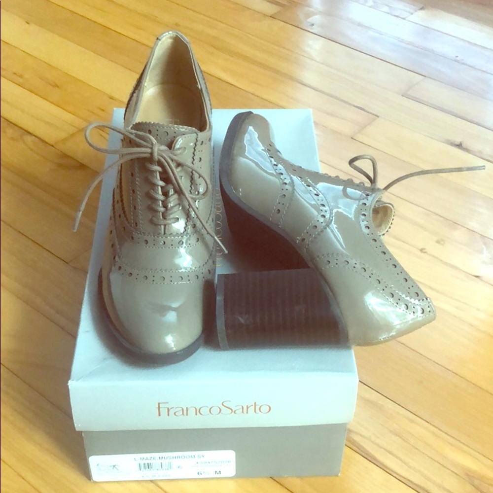 Worn once. Franco Sarto oxfords
